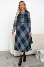 Платье Сильвия (серый/голубой)-50р-р Р11-1086/14 Nikol