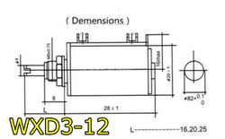 Потенциометр WXD3-12 / 100R