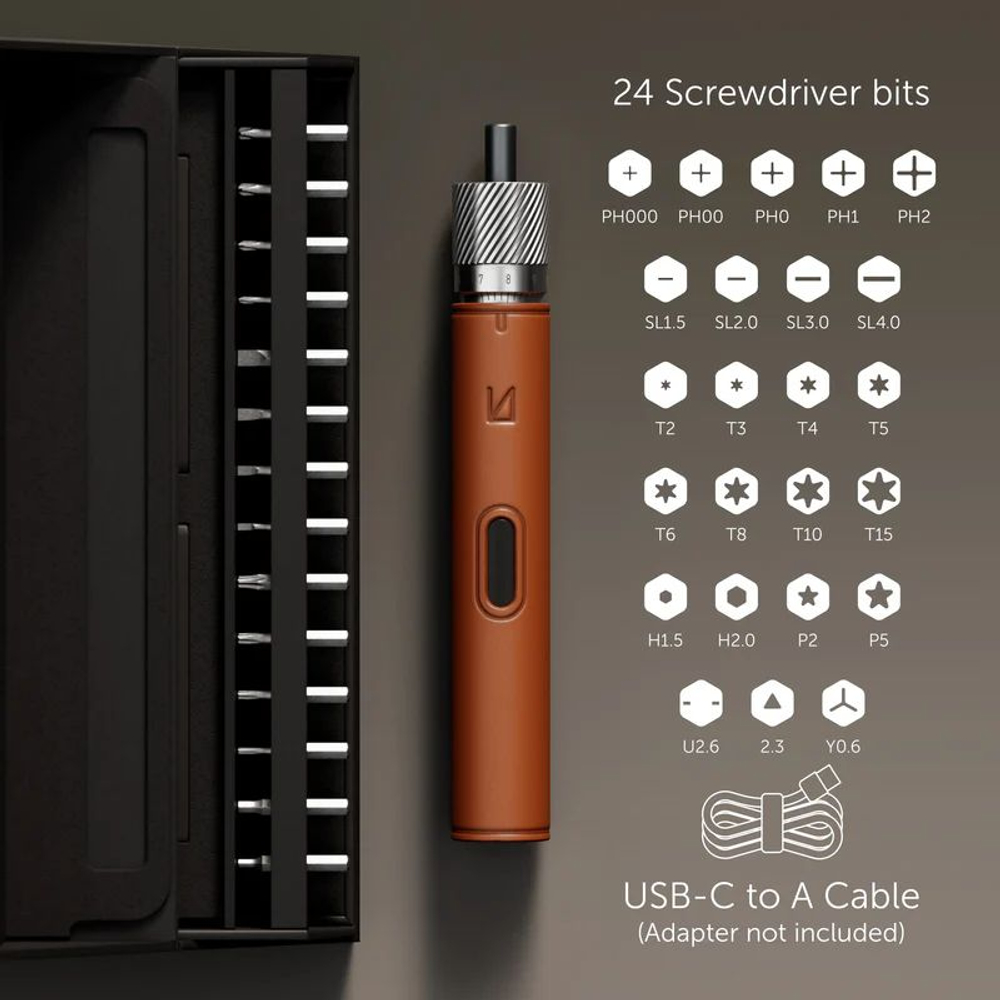 Lunar Artefacts Прецизионная электрическая отвертка Rota-Master Screwdriver Lunar Shadow