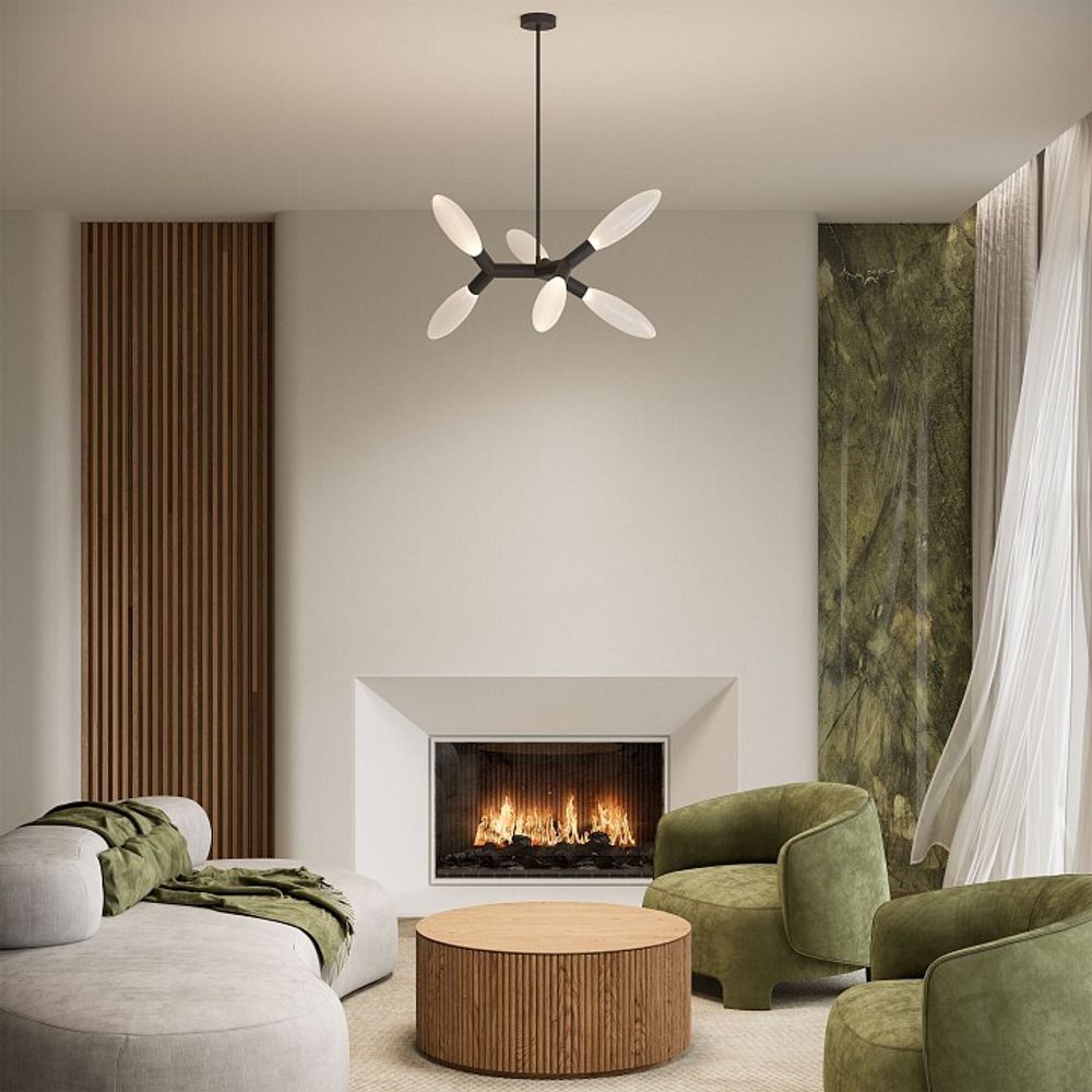 Люстра на штанге Eurosvet Covalent 30180/6 черный