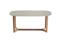 Стол обеденный Cross 2 180*90 см (серо-бежевый, бук)