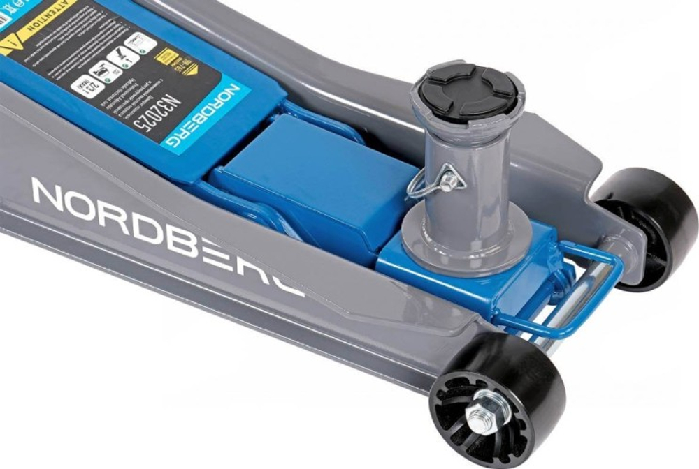 Домкрат подкатной NORDBERG N32025 2/3 т с изменяемой высотой подхвата и регулируемой