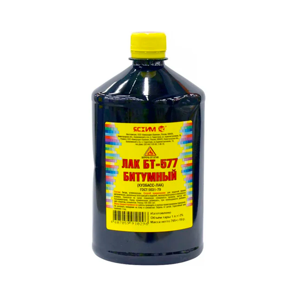 Лак БТ-577 битумный  1л (Ясхим)
