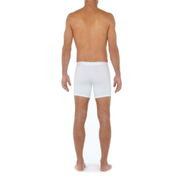 Мужские трусы боксеры удлиненные белые HOM HO1 Long Boxer Briefs HO1 359519_400003