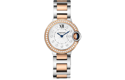 CARTIER Blue Balloon Collection Quartz Movement Women"s Watch 28mm Silver Dial