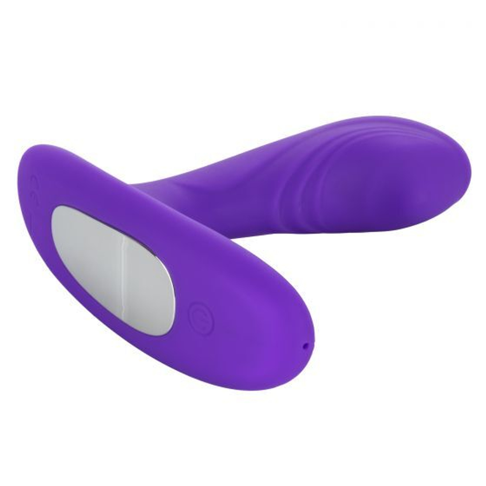 Фиолетовый вибромассажёр простаты Silicone Remote Pinpoint Pleaser (Цвет: фиолетовый)