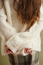 Свитер "Тедди" молочного цвета