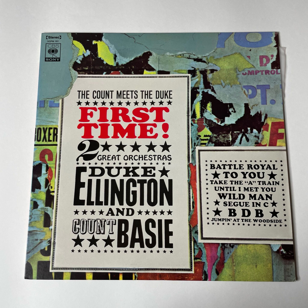 Винтажная виниловая пластинка LP Duke Ellington First Time. The Duke Ellington Meets The Count Basie (Japan 1974) (No Obi)