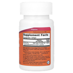 Now Foods Vitamin D3 10000 МЕ 240 softgels, Витамин Д3