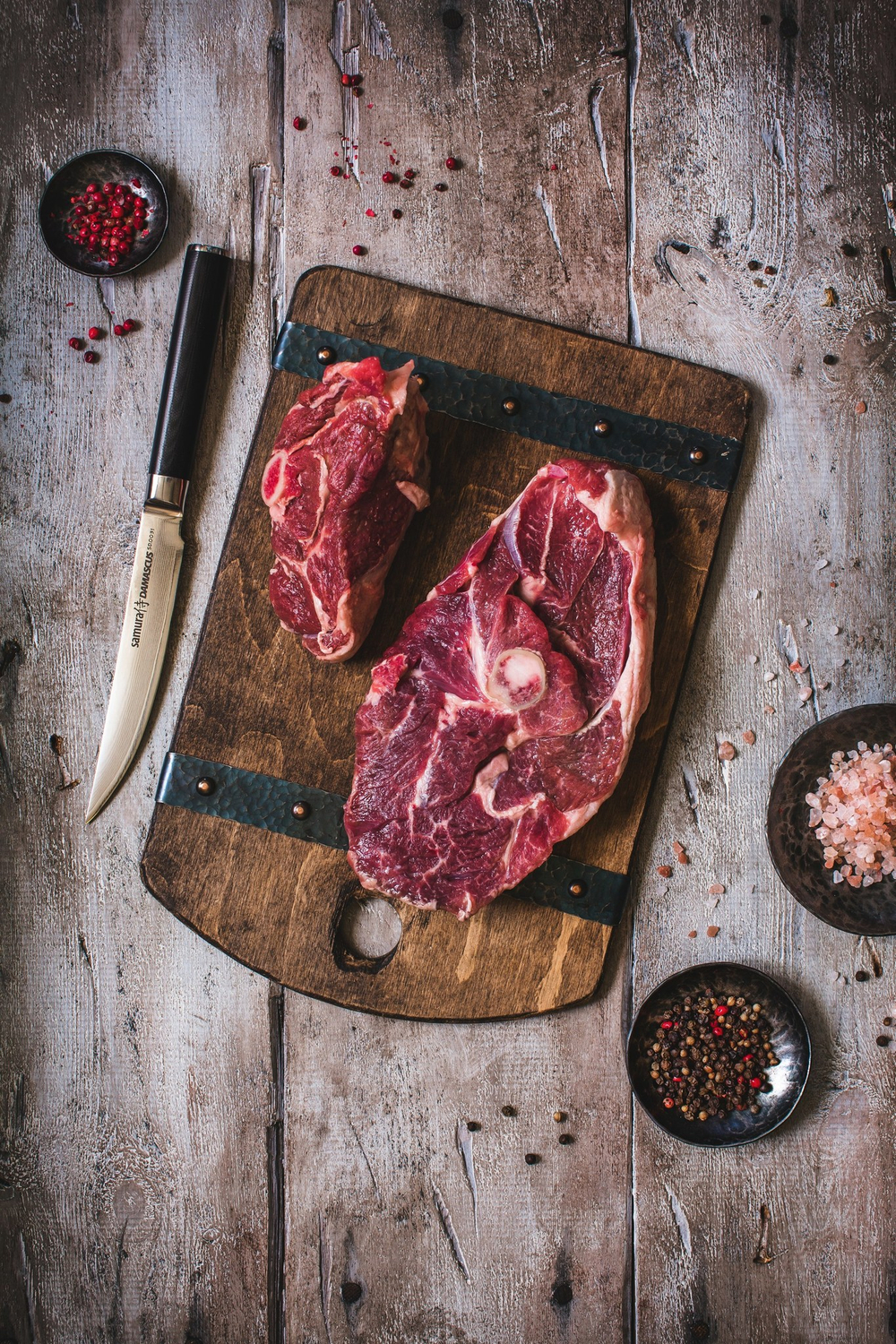 Нож кухонный для стейка 12см Samura Damascus SD-0031/16