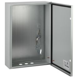 Корпус металлический ЭРА SIMPLE ЩМПг-07 (600х400х175) IP54 У2 серый | Корпуса металлические с монтажной панелью