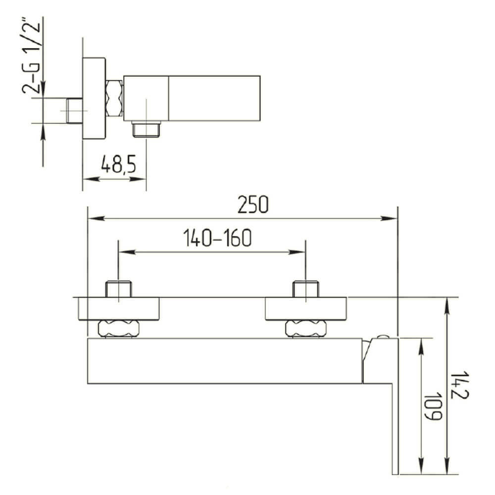 Смеситель Migliore Kvant Gold 25402  для душа, золото