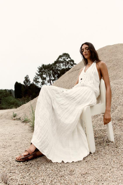 ZARA ЮБКА В СТИЛЕ РУСТИК С ПАНЕЛЯМИ, БЕЛЫЙ