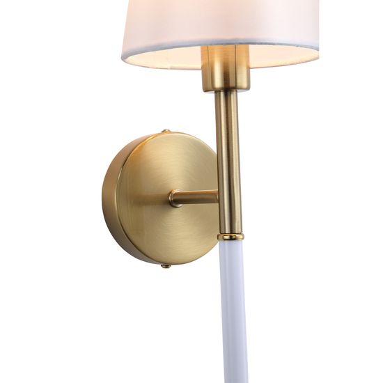 SL1406.301.01 Cветильник настенный ST-Luce Никель/Белый E14 1*40W (из 2-х коробок) REGALIA