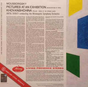 Mussorgsky, Antal Dorati, Minneapolis Symphony Orchestra / Pictures At An Exhibition (LP)