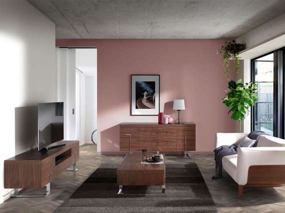 Тумба под ТВ MF2103TV /3222 из ореха и хромированной стали