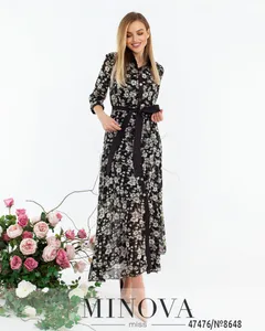 Платье 8648-чёрный Minova