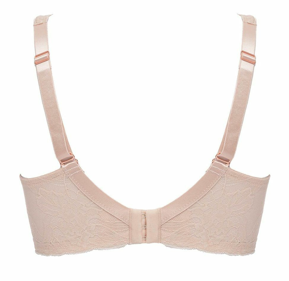 Телесный бюстгальтер-бралетт Sublime с мягкими +size чашками (Размер: 90F) (Цвет: телесный)