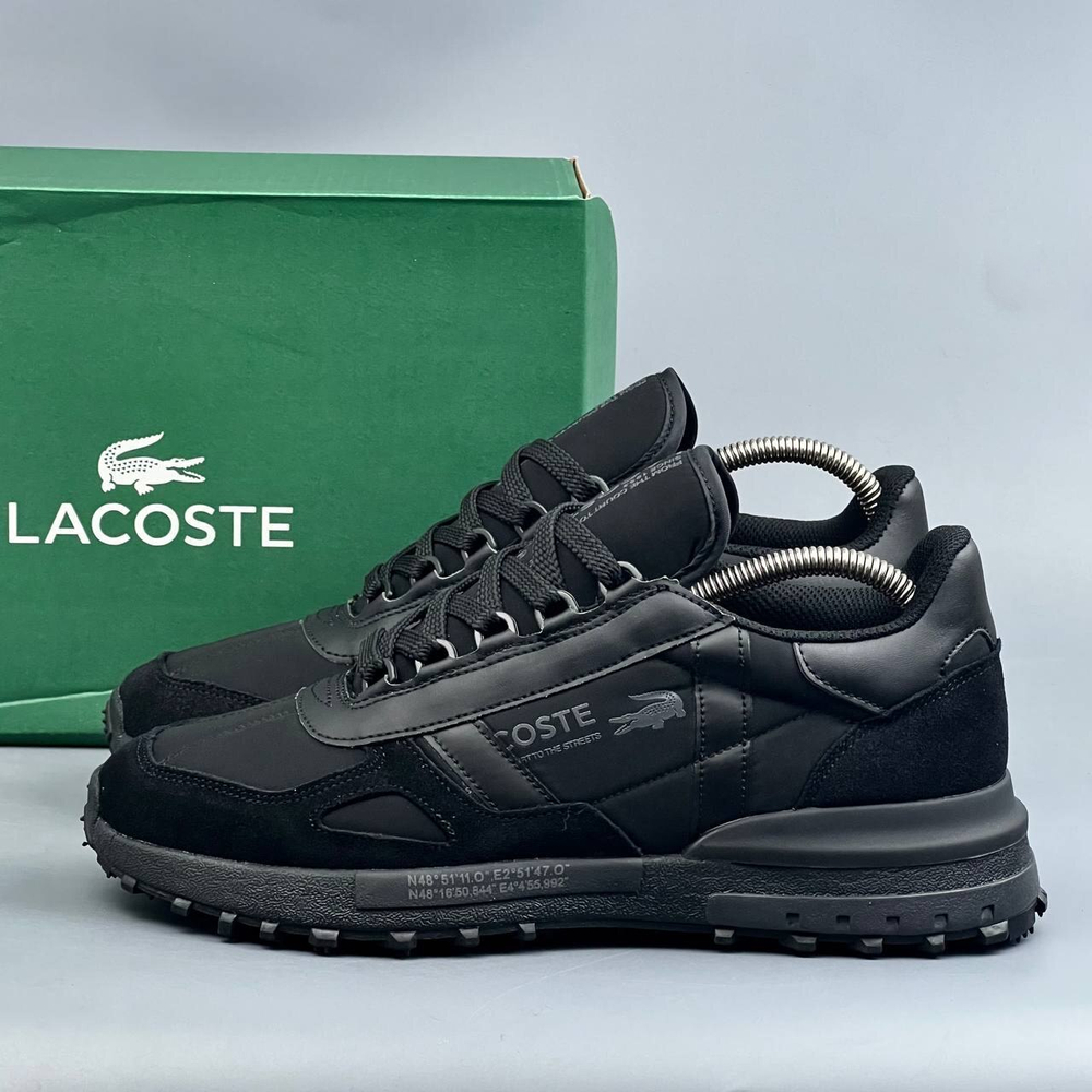 Кроссовки Lacoste GoreTex ТЕРМО #397 (черн.)