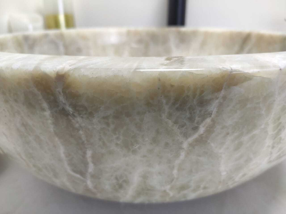 Раковина из оникса Bowl Grey Medium BO-60006 45*45*17