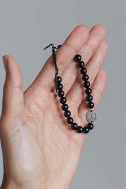 ХХХ Браслет "Memo about Finance" шамбала с коннектором из черного турмалина