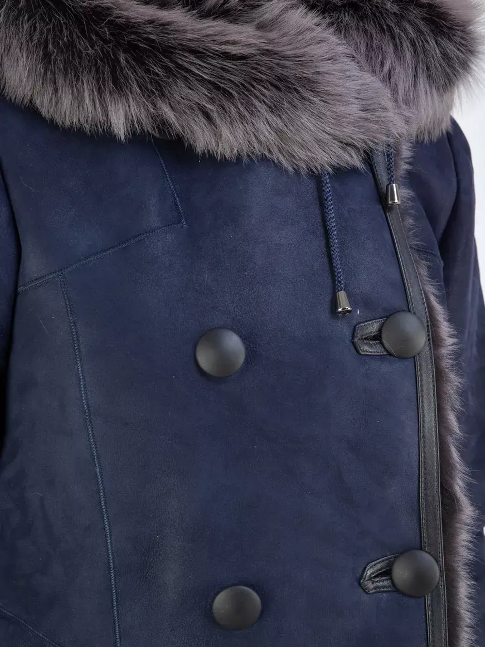 Дубленка натуральная зимняя с капюшоном Турция