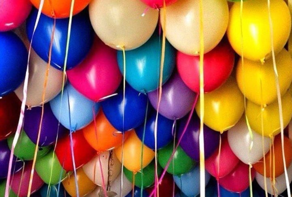 Шары с гелием под потолок Декоратор микс 7 шаров