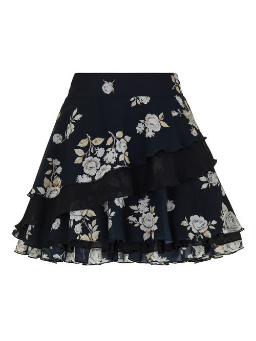 Юбка многослойная Rose, черный