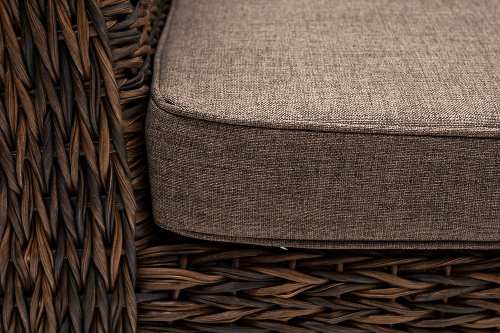 "Капучино" кресло из искусственного ротанга (гиацинт), цвет коричневый