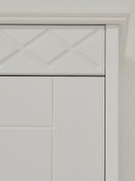 Обувница для прихожей Индра, закрытая, высокая из МДФ, белый