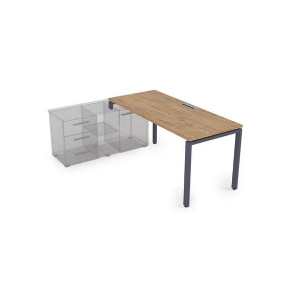 СТЛ-П.994 Стол рабочий прямолинейный три опоры, левый (1600*900*750)