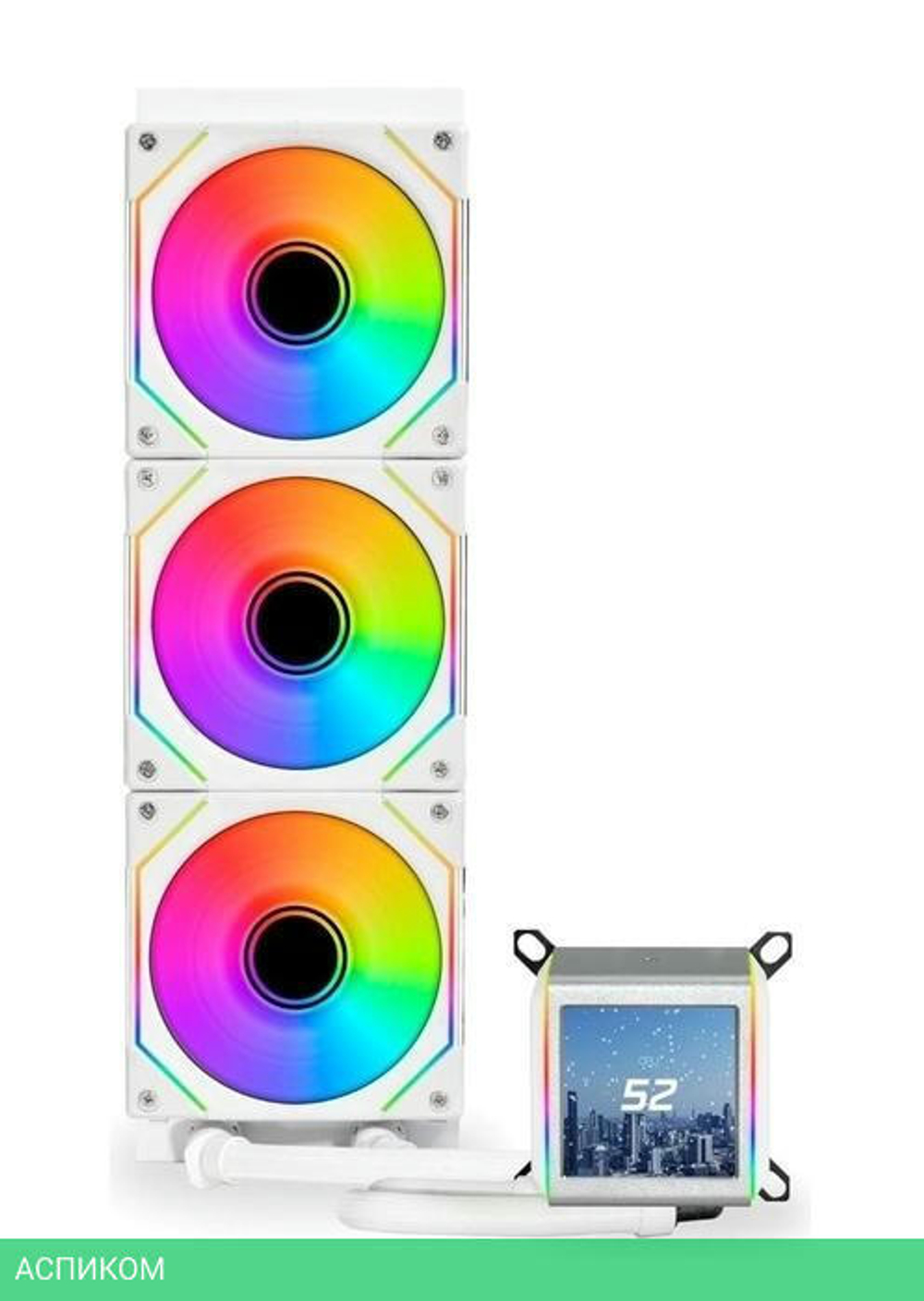 Кулер для процессора Lian Li Galahad II LCD SL-Infinity 360 White (G89.GA2ALCD36INW.00)