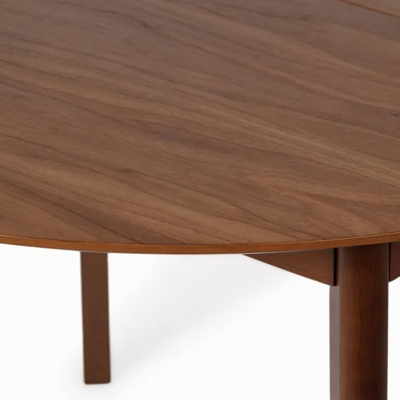 Обеденный стол раздвижной Atrel 110-140х110 см, шпон ореха