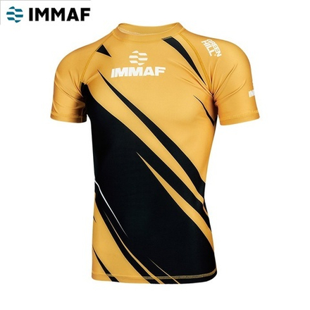 RGI-4021 Рашгард RASH GUARD IMMAF approved черно-золотой