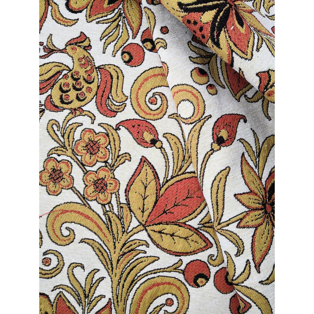 Гобелен Этника Хохлома белая