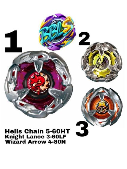 Набор волчков Hells Chain Deck Set BX21 от Takara Tomy