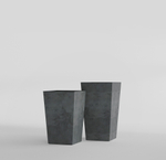 Кашпо, коллекция Concrete (Midnight), форма CONIC