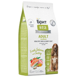 Сухой корм для собак средних пород Брит BRIT CARE Dog Adult Medium Healthy Skin&Shiny Coat с лососем и индейкой 12кг