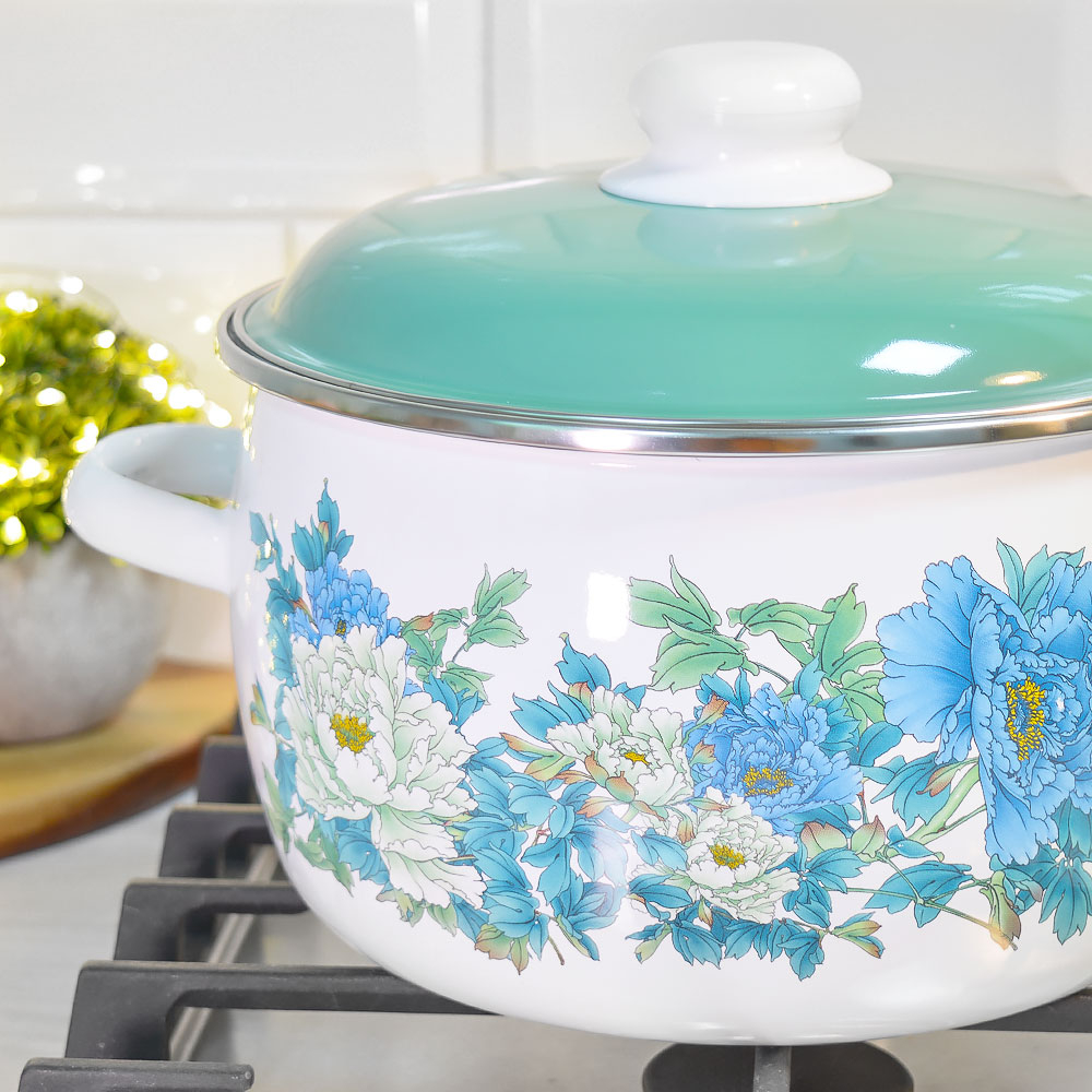 Кастрюля 4л "Голубой лотос"