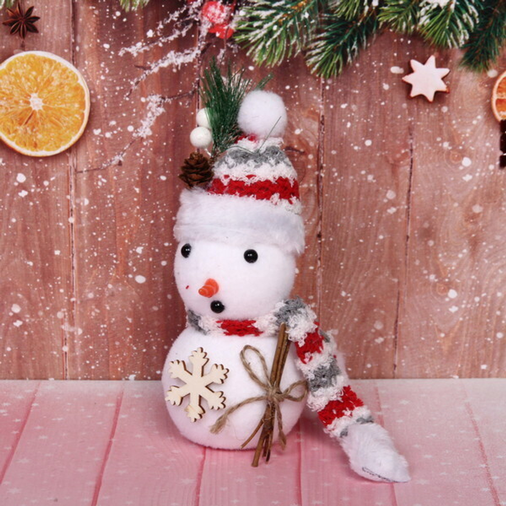 Снеговичок «Снежный костюм» 15*7*7 см