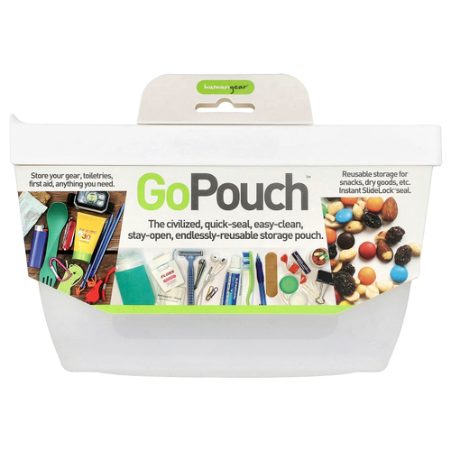 Humangear, Go Pouch™, маленький, прозрачный, 400 мл (12 жидк. унций)