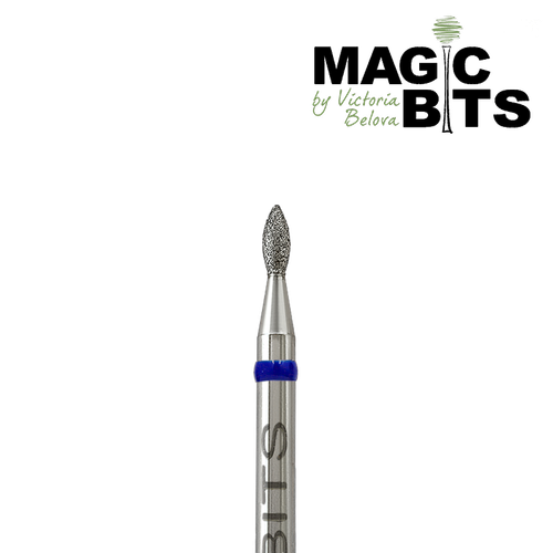 Magic Bits фреза почка 18 синяя насечка