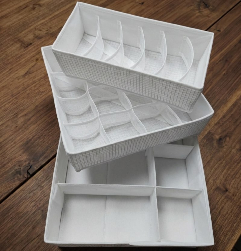 Набор органайзеров №1, 3 шт, белый