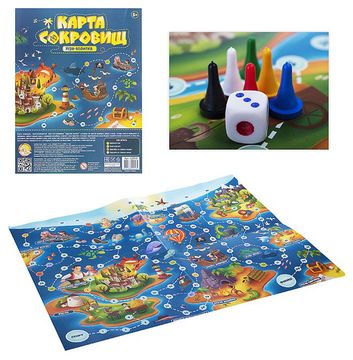 Игра настольная ходилка "Карта сокровищ" (европодвес)