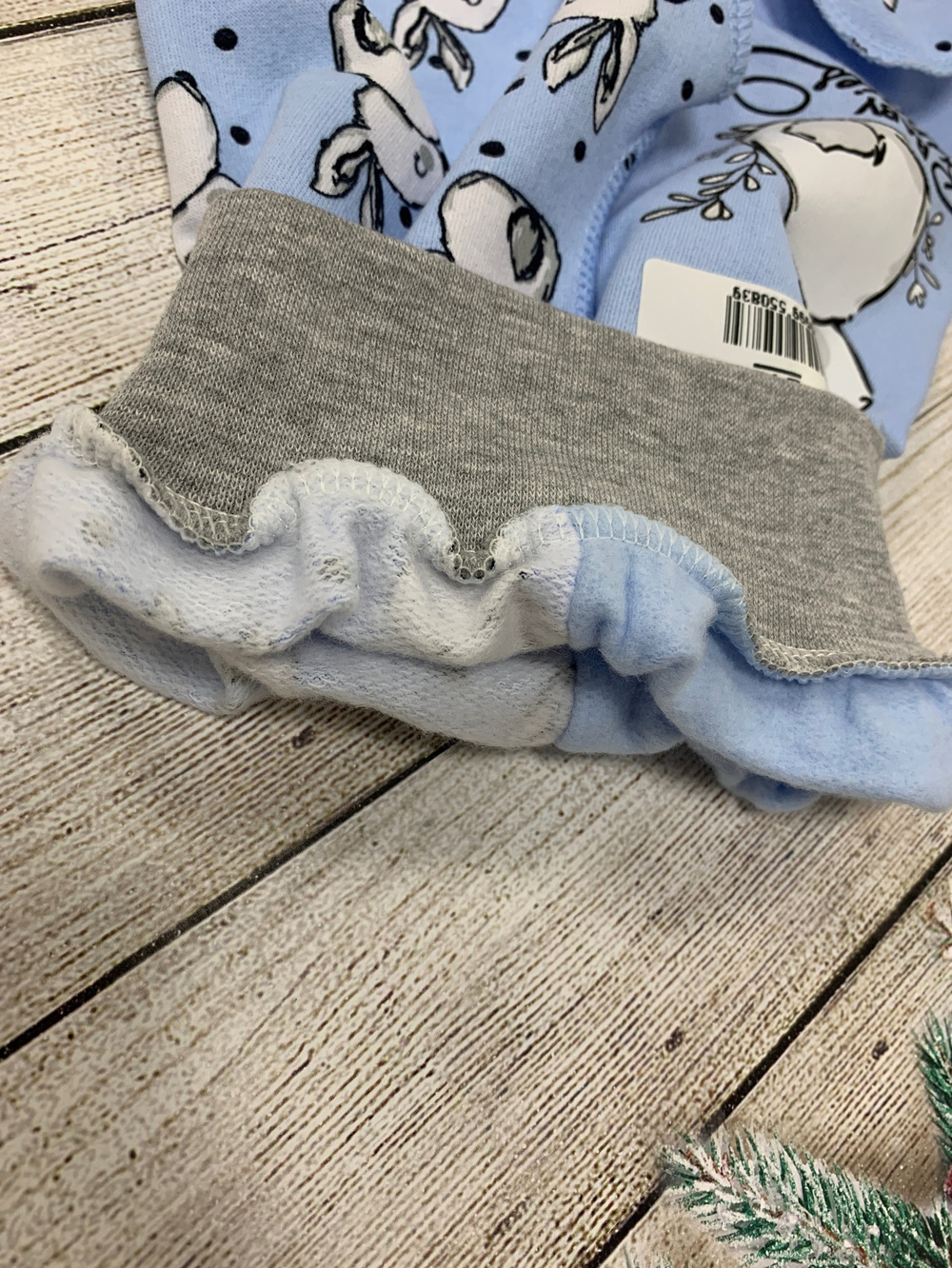 Ползунки "Зайка в травке" (Карапуззики) футер (Размер: 80)