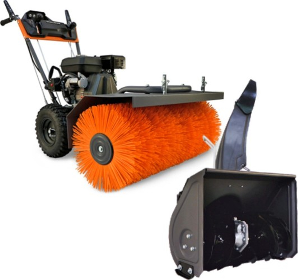 Машина подметальная VILLARTEC SW7080Ek бензиновая + снегоубор. приставка SW 7080E