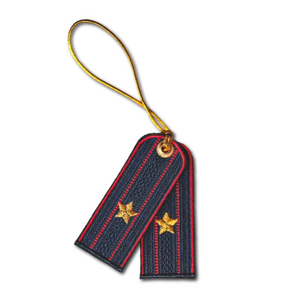 Брелок Вышитый Погончики В Авто Полиция Майор | ATRIBUTICASTORE.RU