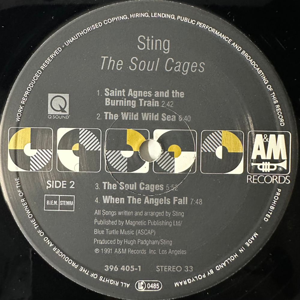 Sting - The Soul Cages (Европа 1991г.)