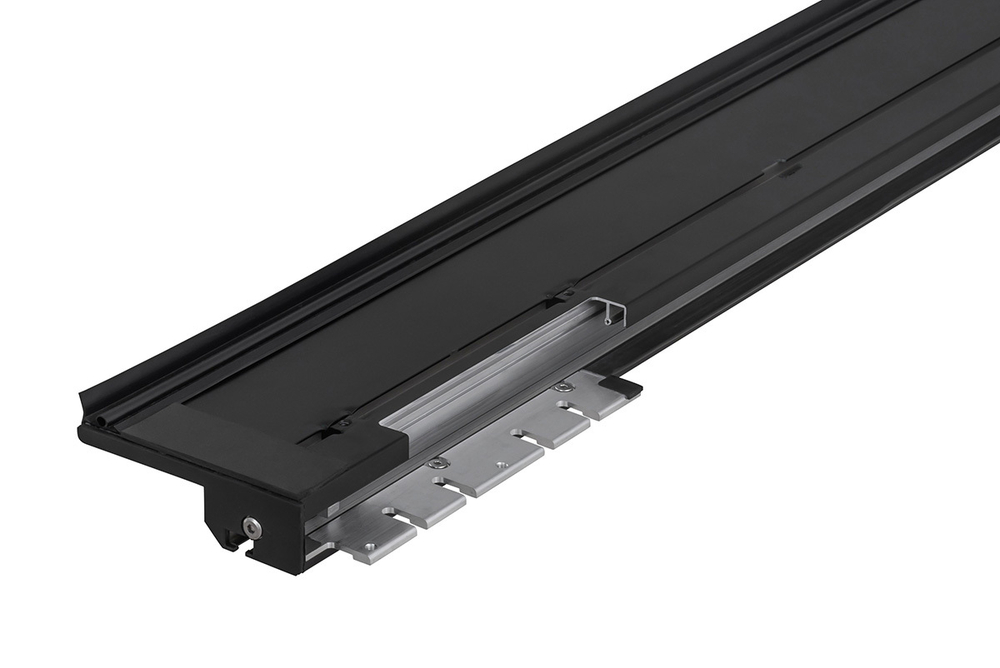 Крышка кузова для JAC T9, роллета раздвижная 1580х1620 мм, алюминиевая, черная РИФ