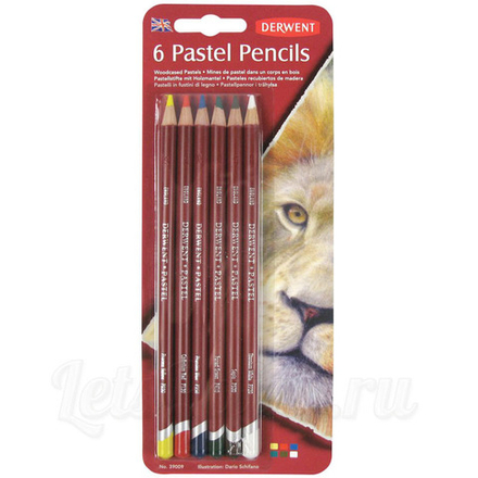 Набор из 6 пастельных карандашей Derwent "Pastel Pencils"